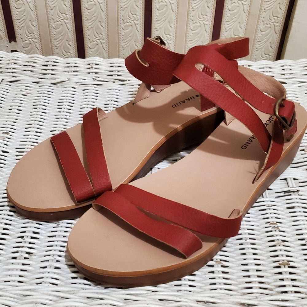 Lucky Brand Sandal Rust Red 8.5